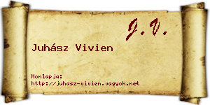 Juhász Vivien névjegykártya